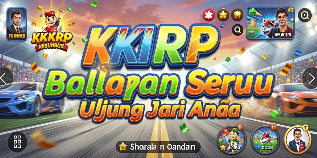 Gameplay balapan seru dengan mobil yang kencang dan lintasan menantang.