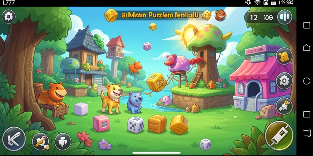 Tangkapan layar gameplay L777 yang menunjukkan tantangan puzzle yang menarik.