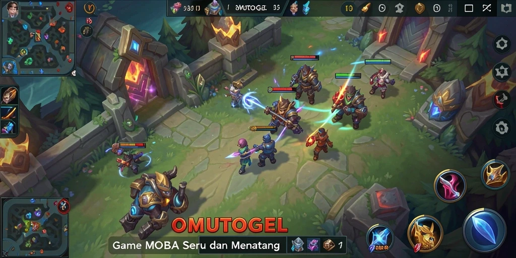 Screenshot gameplay <strong>OMUTOGEL</strong> yang menampilkan aksi pertempuran menarik.