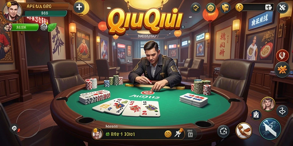 Tampilan gameplay seru dari RP8 yang penuh strategi QiuQiu.