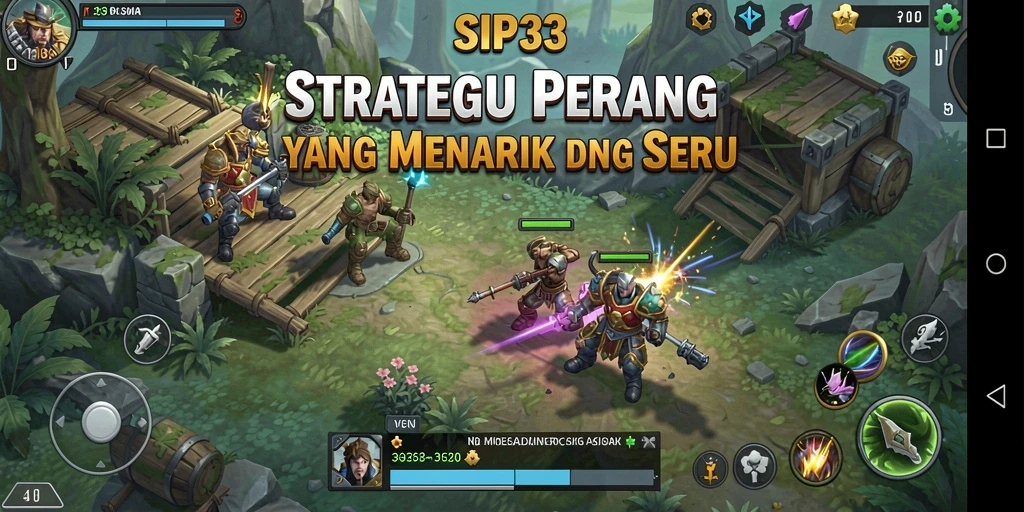 Tampilan gameplay SIP33 yang menarik dengan pertempuran strategis.