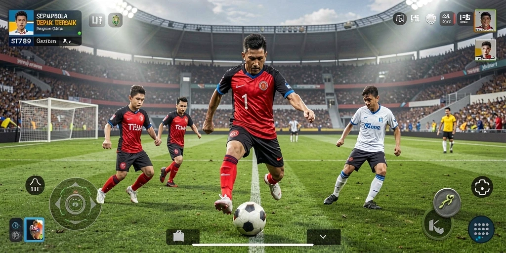 Tampilan gameplay ST789 yang spektakuler dan menegangkan saat bertanding.