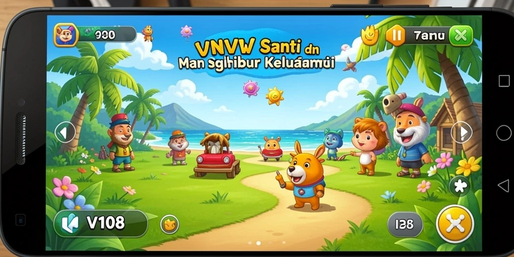 Tampilan gameplay VW108 yang mengasyikkan dan penuh warna.